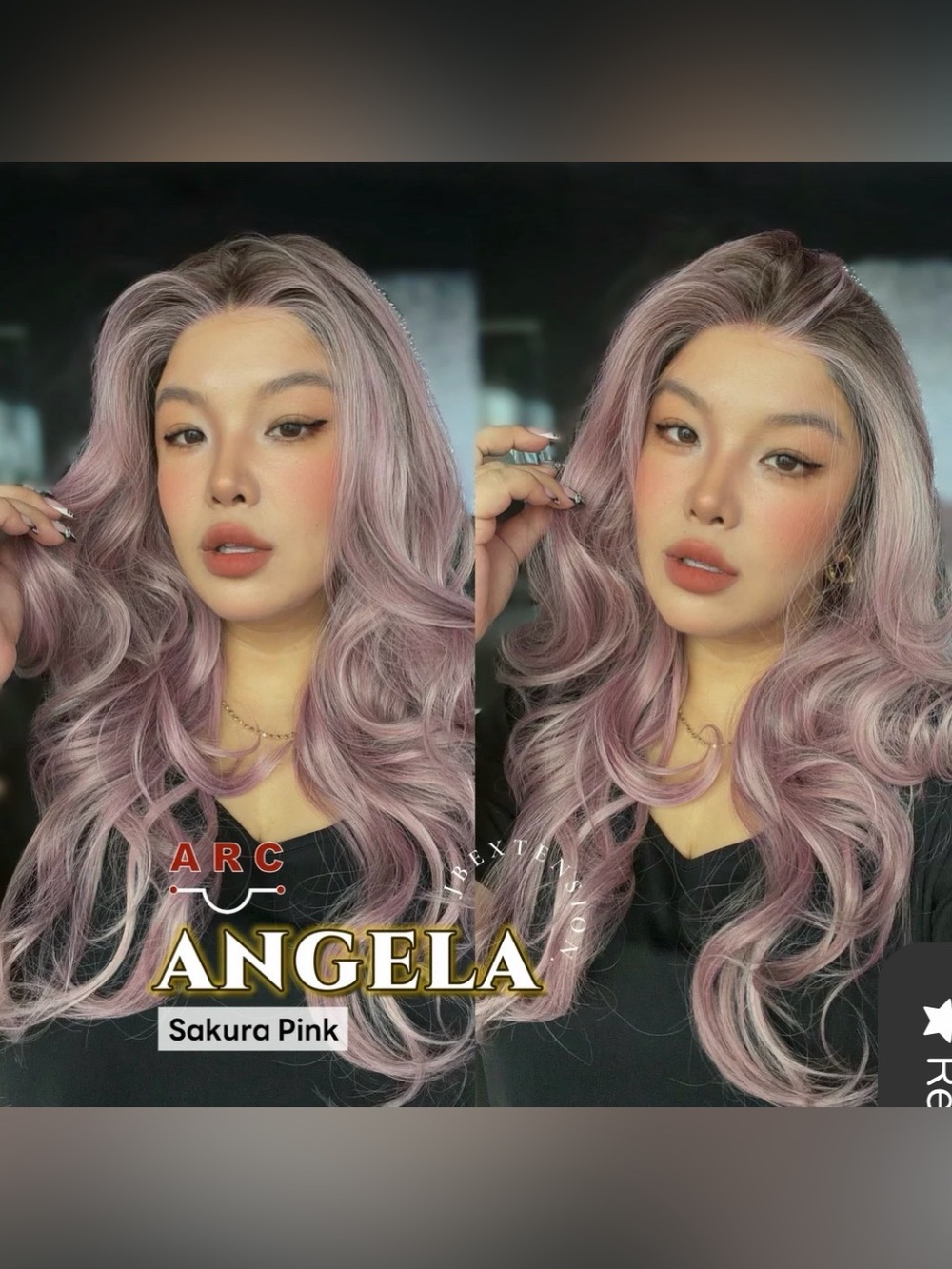 JB Extension Angela Wig – Sakura Pink – 23” – ARC Cap – Brand New